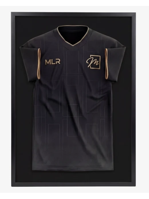 Cadre pour maillot L en noir avec un maillot encadré