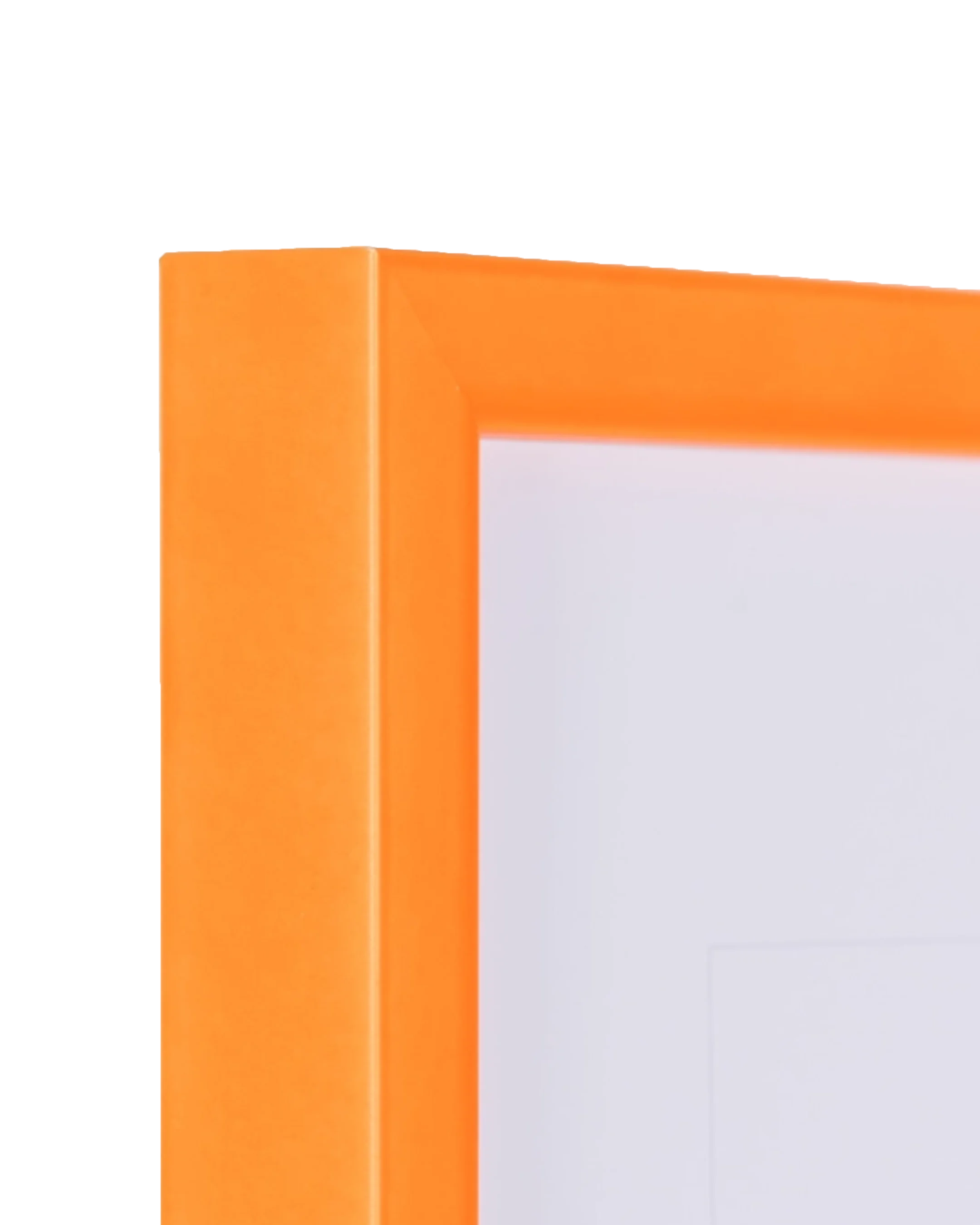 Cadre néon en bois Bonnie orange – vue de détail