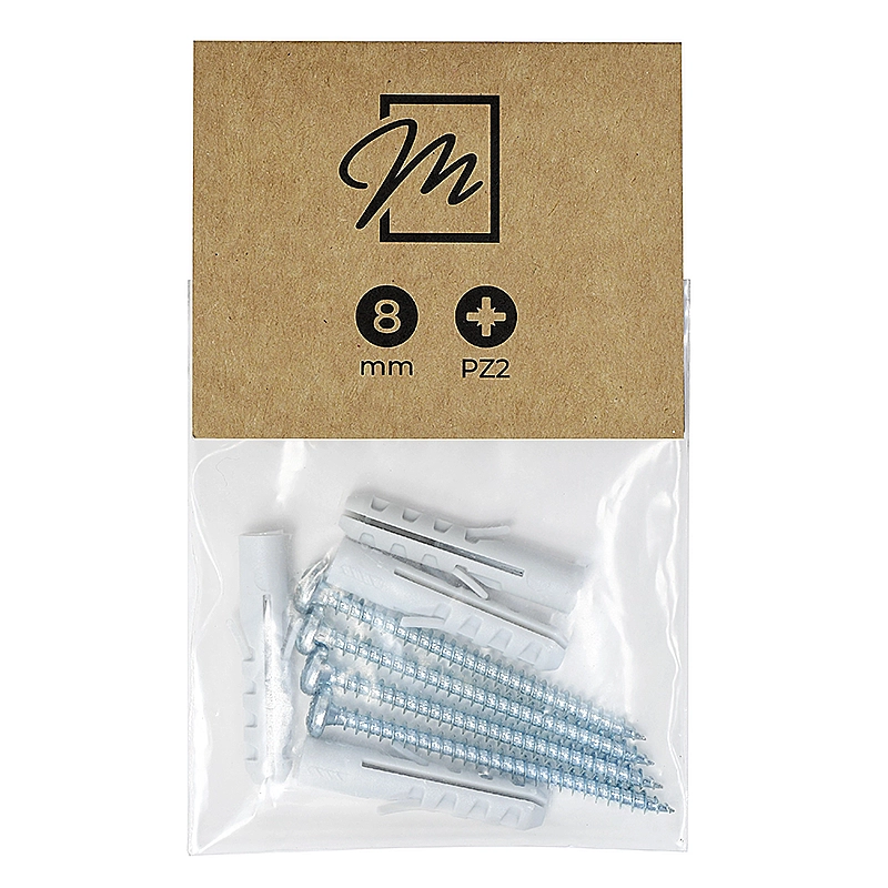 Kit de montage (4 vis 4,5 x 60 mm + 4 chevilles ⌀ 8 mm)