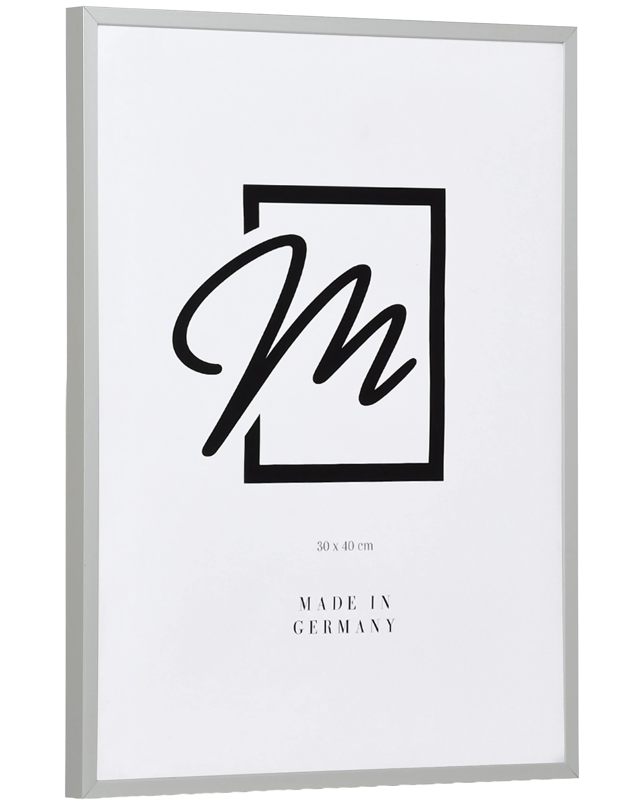 Cadre en aluminium Mika argent – vue de côté