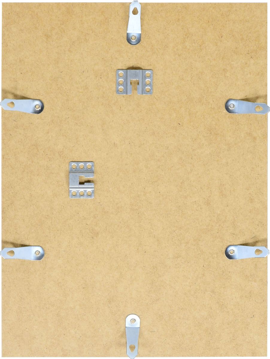 Vue de face détaillée des ressorts tournants arrière, pièces de rechange pour tes cadres photo en bois MonCadrePréféré. Fixation solide.