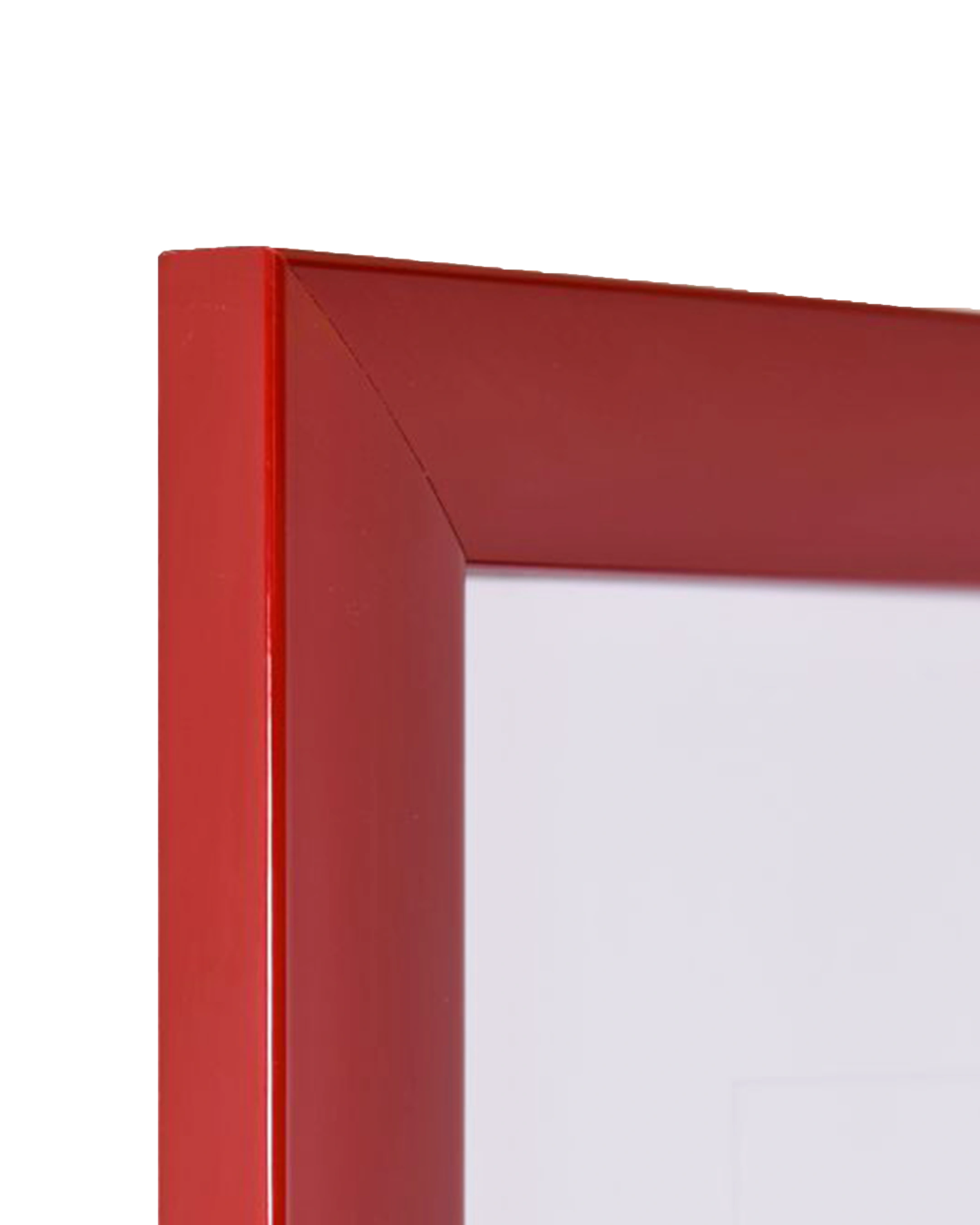 Cadre en bois Greta rouge brillant – vue de détail