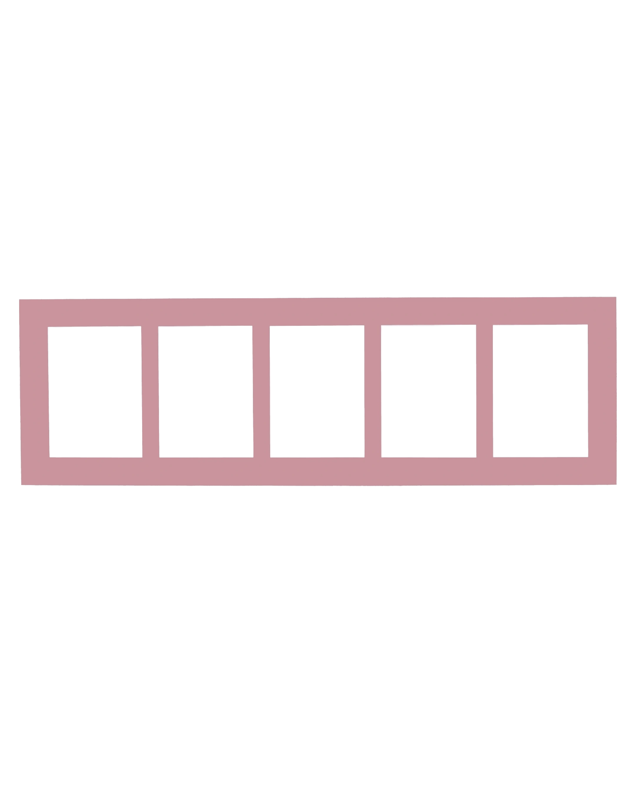 Passe-partout multivues Fleur 25x80 cm