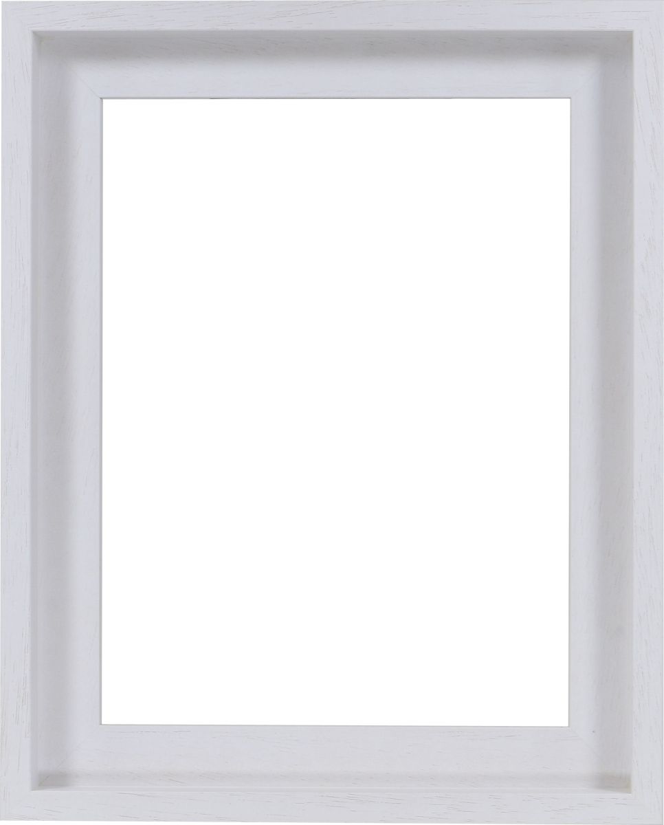 Cadre bois blanc, moderne et discret, finition pores ouverts. Idéal pour tes toiles chez MonCadrePréféré.