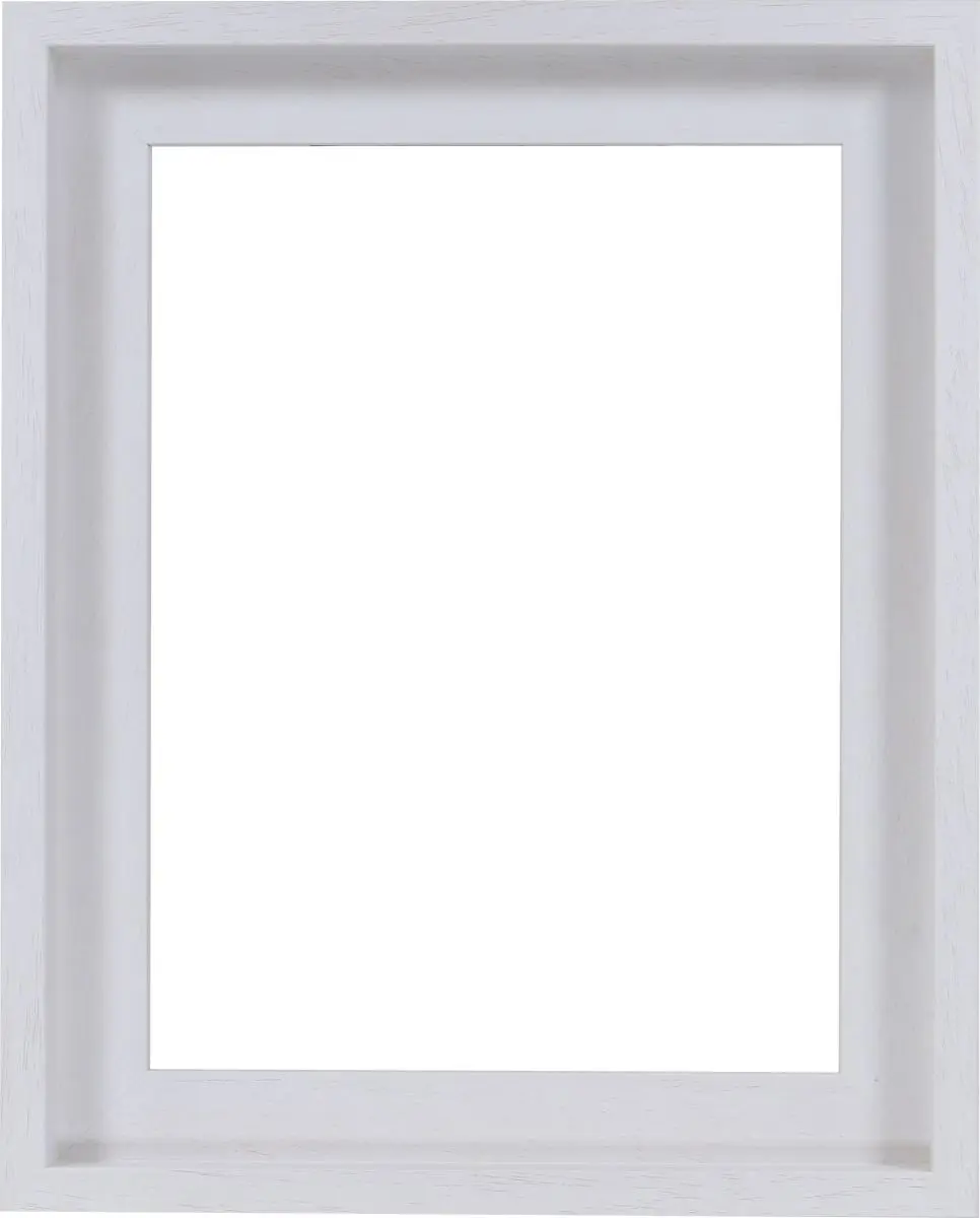 Cadre bois blanc, moderne et discret, finition pores ouverts. Idéal pour tes toiles chez MonCadrePréféré.