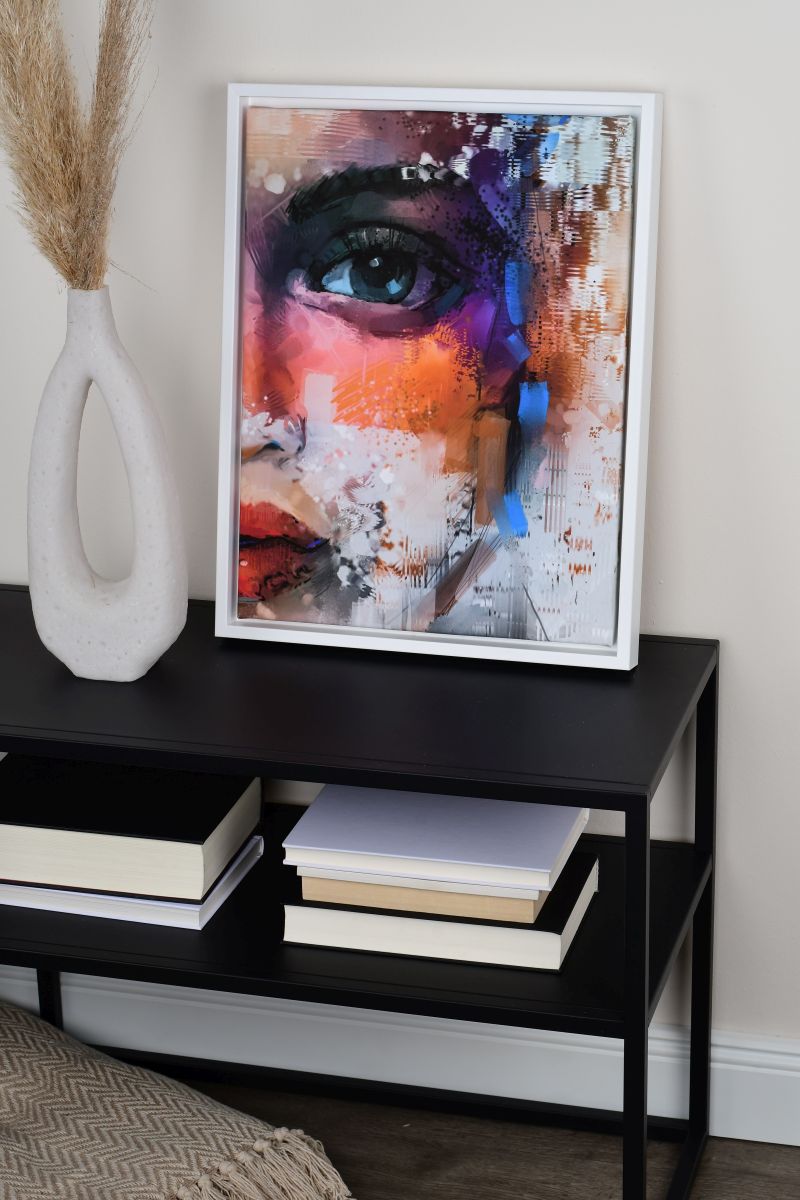 Découvre le cadre flottant Joline en bois blanc, idéal pour sublimer ton intérieur avec MonCadrePréféré.