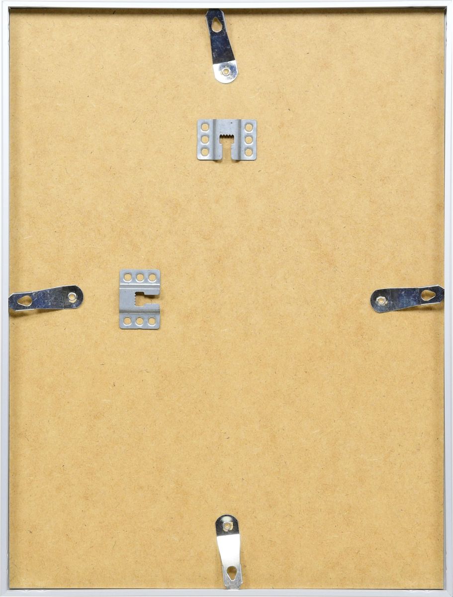 Découvre la vue arrière de ton cadre photo Noah en aluminium MonCadrePréféré, essentielle pour sa fixation murale stable et discrète.