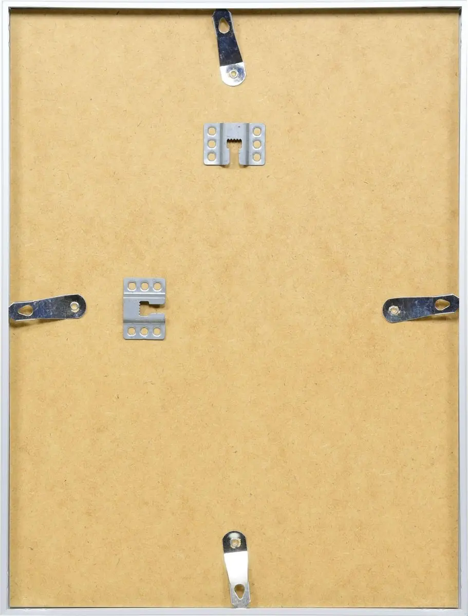 Découvre la vue arrière de ton cadre photo Noah en aluminium MonCadrePréféré, essentielle pour sa fixation murale stable et discrète.