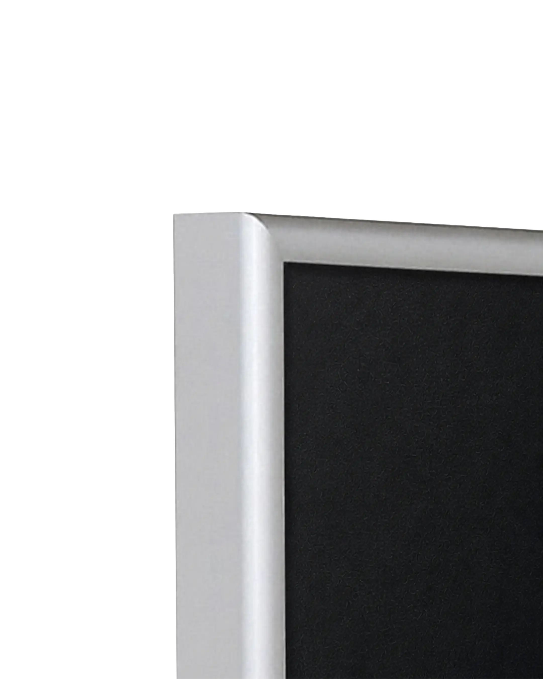 Cadre en aluminium Noah norme anti-feu argent – vue de détail
