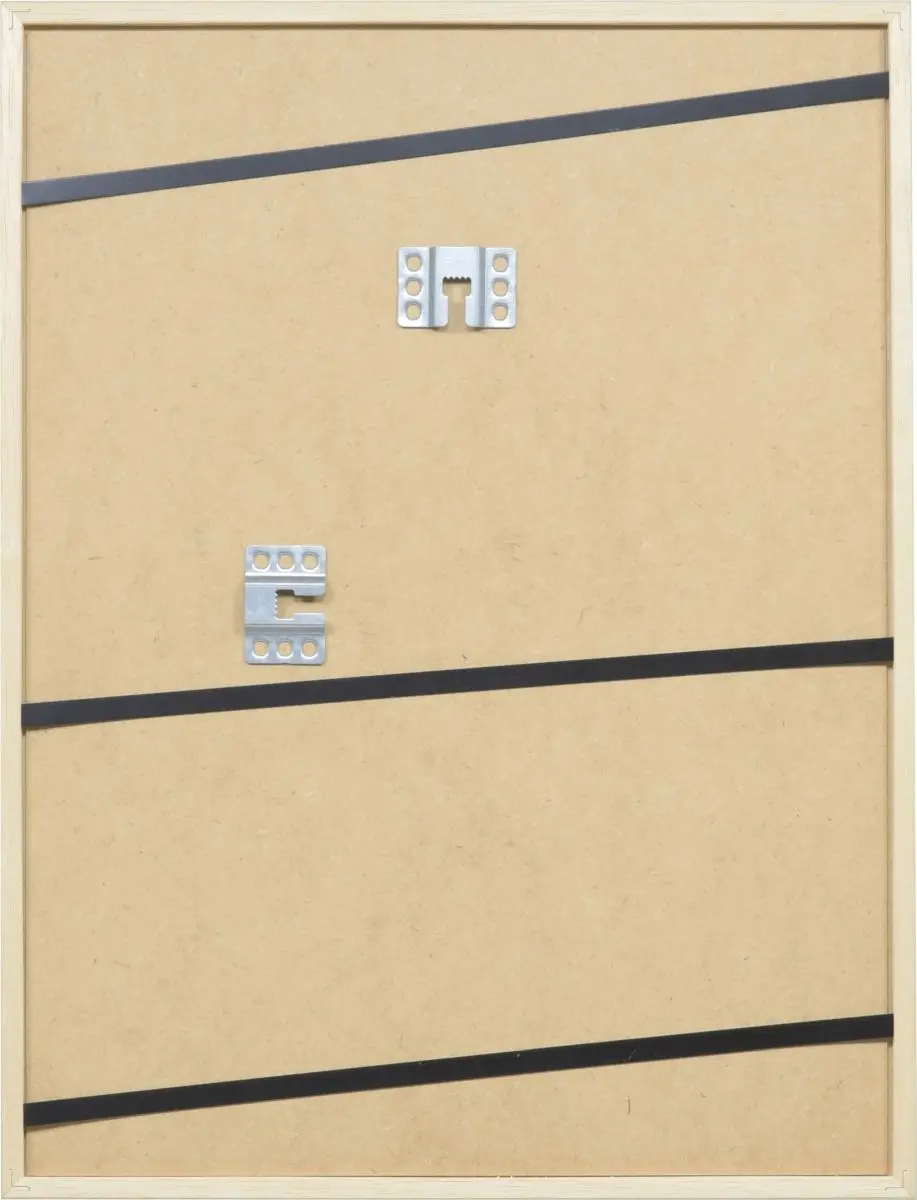 Vue arrière du profil bois Ava, avec fixation par ressort de tension. Assure la tenue de tes œuvres chez MonCadrePréféré.
