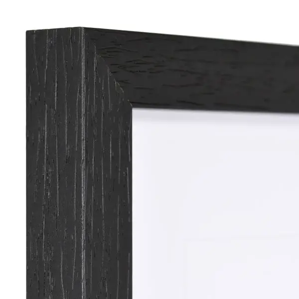 Regarde l'angle de ton cadre en bois noir, moderne et carré. La magnifique structure du bois est bien visible sur ce MonCadrePréféré.