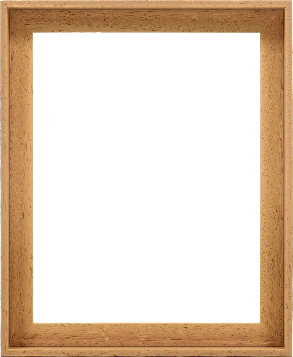 Vue de face d'un cadre caisse américaine en bois couleur chêne, à pores ouverts, idéal pour tes toiles.