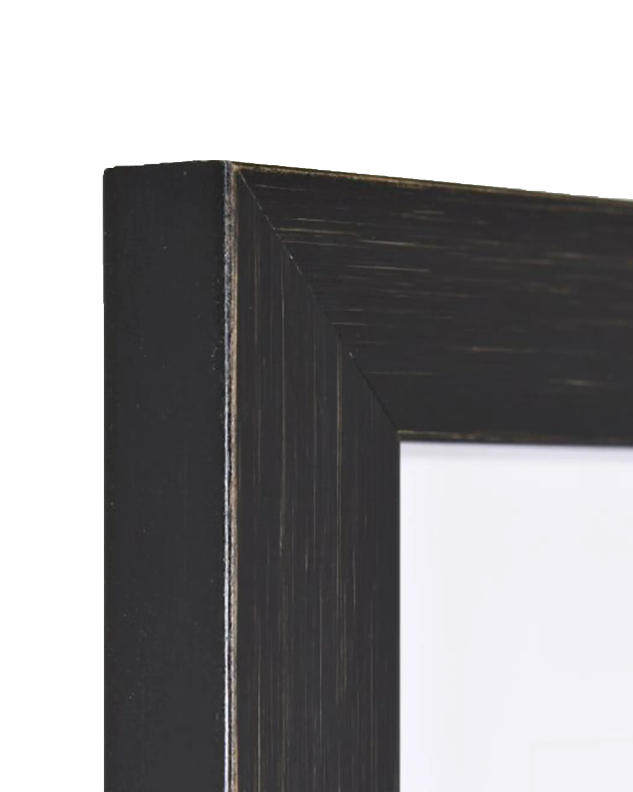 Cadre en bois Alina noir – vue de détail