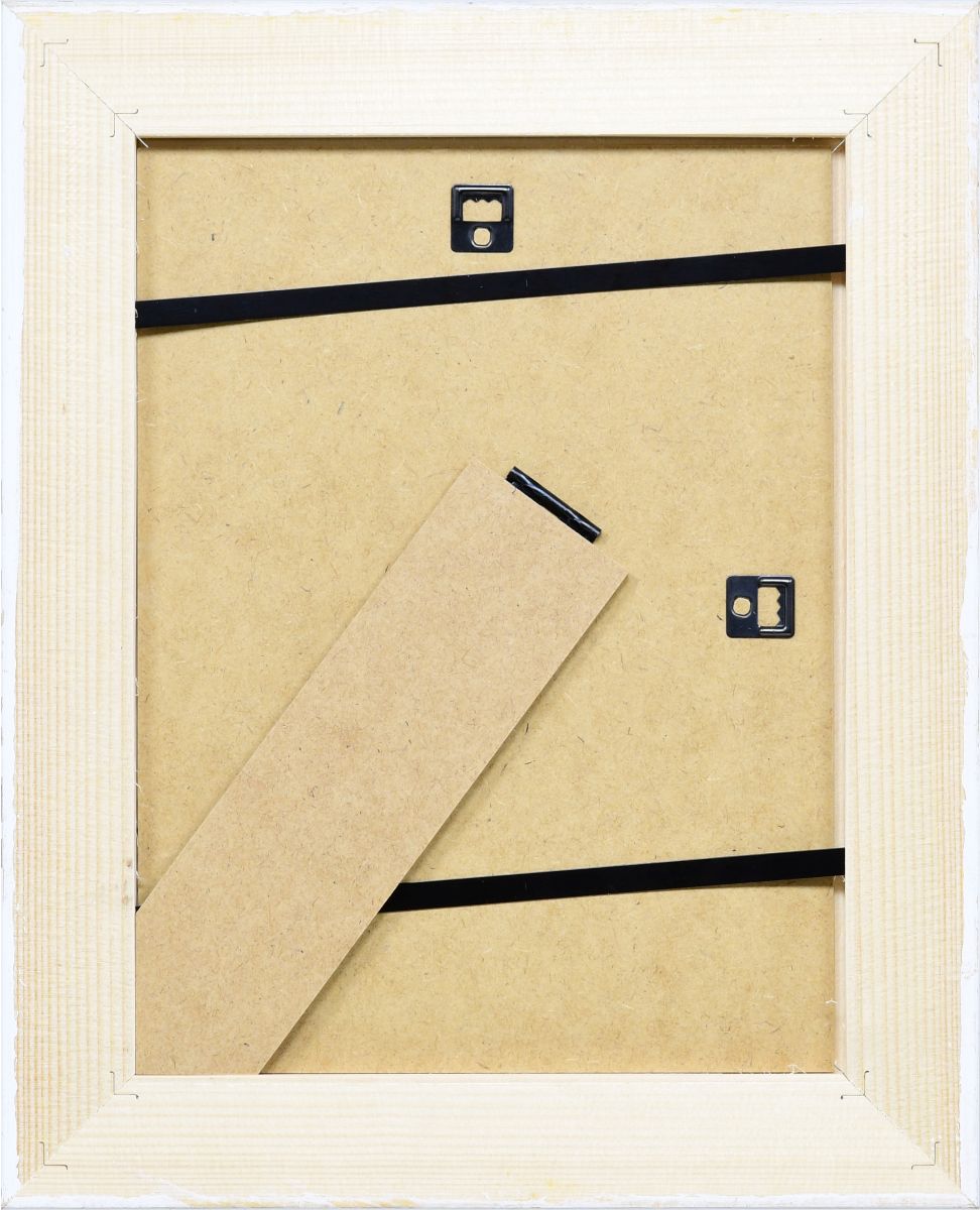 Vue arrière du profil en bois Insa de ton cadre photo, intégrant un support pratique. Prépare-toi à exposer tes souvenirs avec MonCadrePréféré.