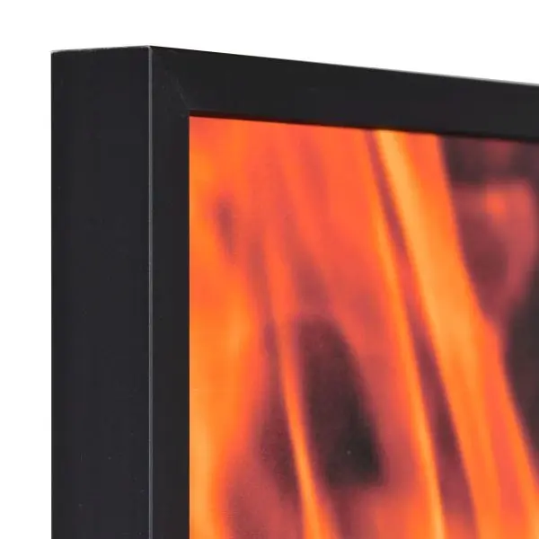 Découvre l'angle de ton cadre photo anti-feu Mika-A1 noir. Stable, anguleux, il est en aluminium éloxé.