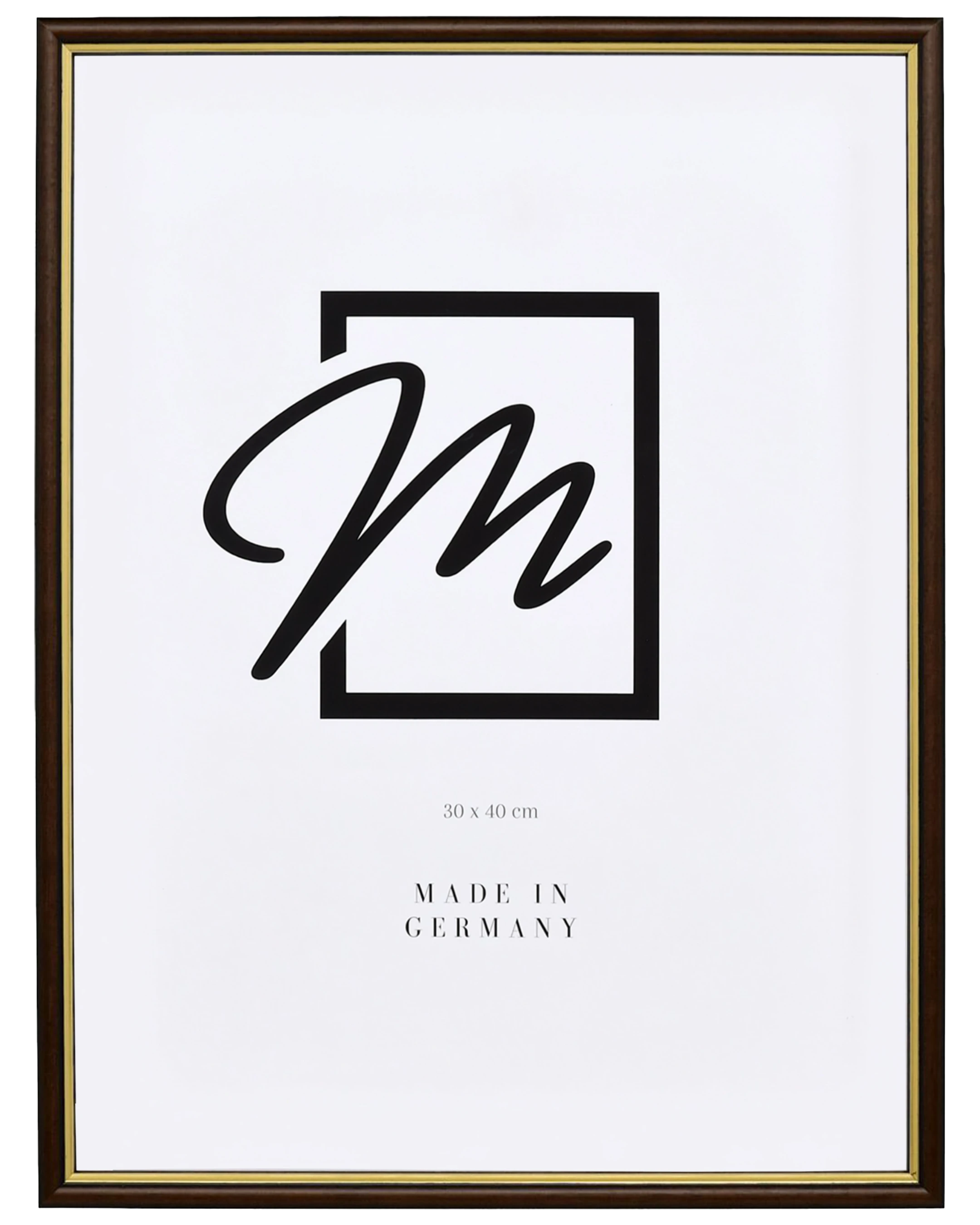 Cadre en bois Carina marron – vue de face