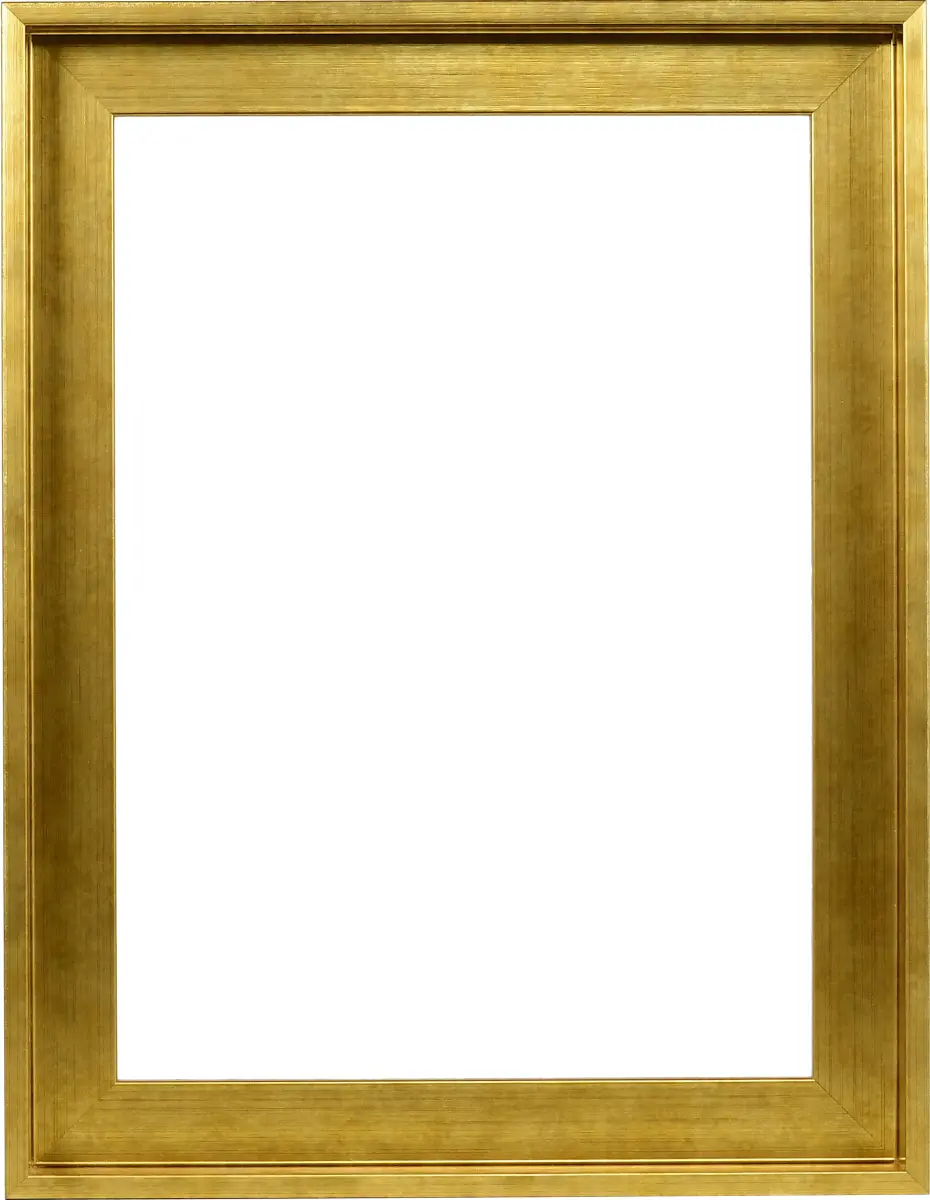Voici ton cadre caisse américaine Jasmin 30x40 en or vieilli, vu de face. Ce modèle de MonCadrePréféré sublime tes images.