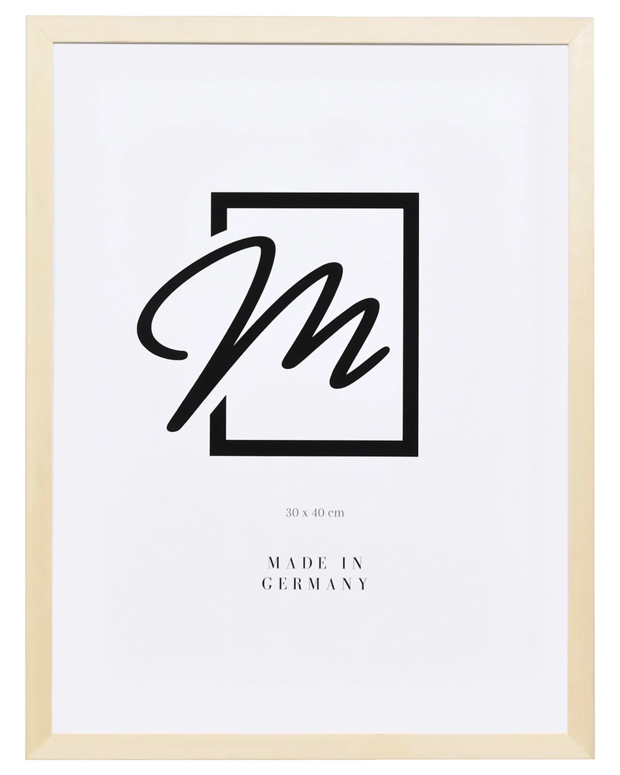 Cadre en bois Lea tilleul – vue de face