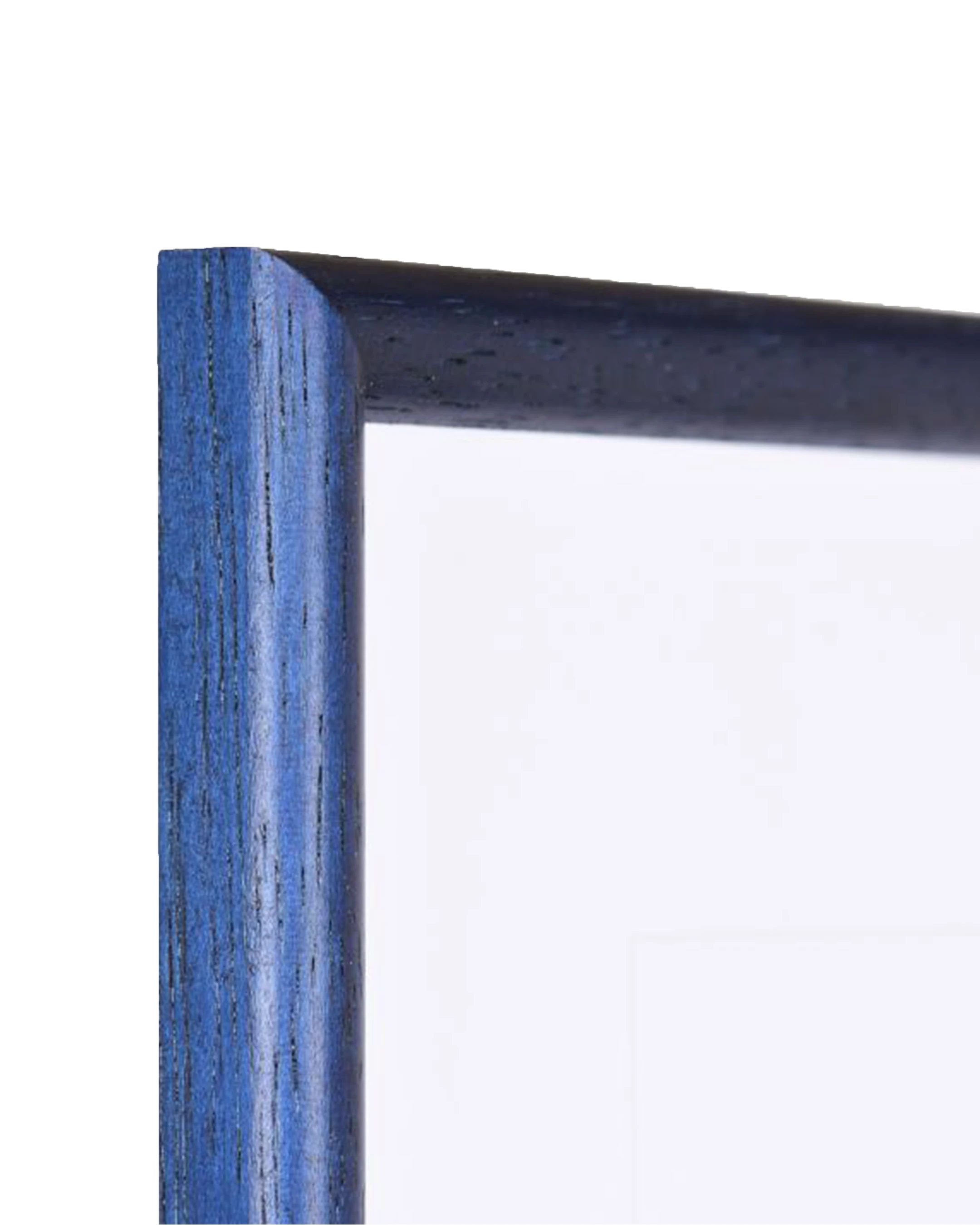 Cadre en bois Ava bleu – vue de détail
