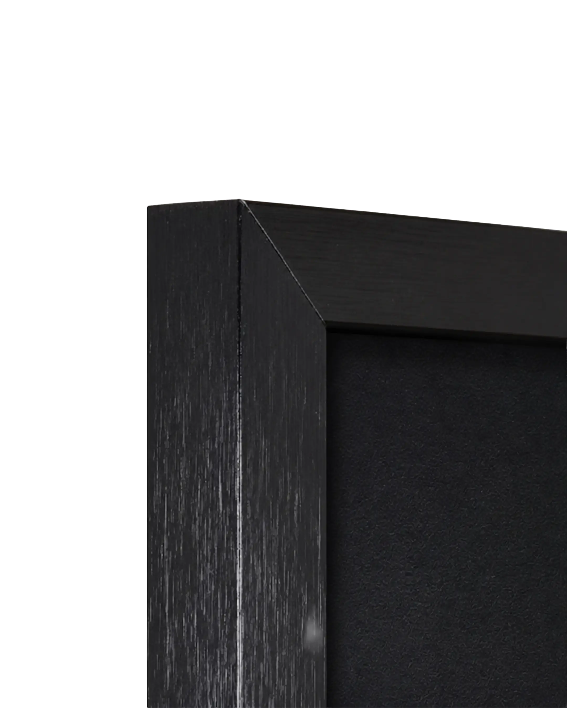 Cadre en aluminium Costa norme anti-feu A1 noir – vue de détail