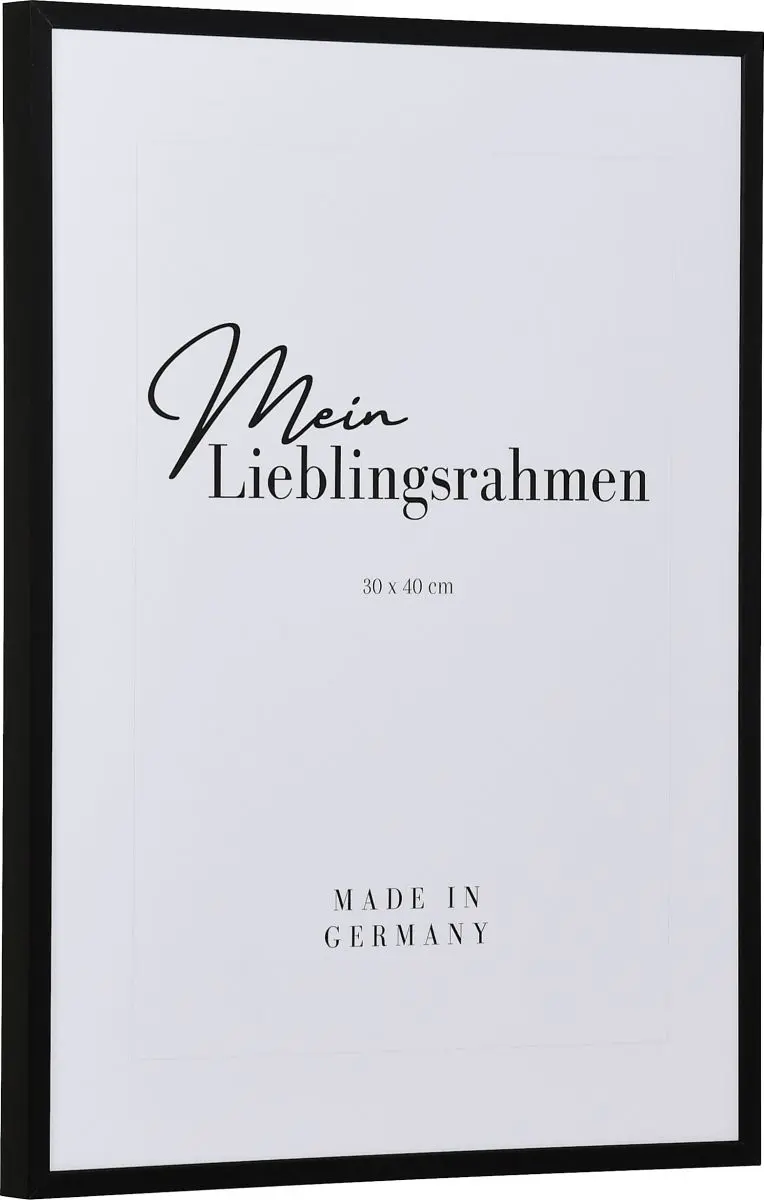 Apprécie la vue latérale détaillée de ton cadre photo en aluminium Mika noir mat anodisé, disponible chez MonCadrePréféré.